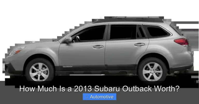 How Much Is a 2013 Subaru Outback Worth?