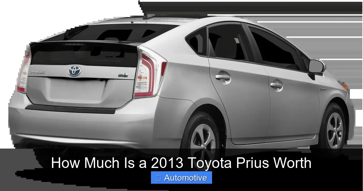 How Much Is a 2013 Toyota Prius Worth