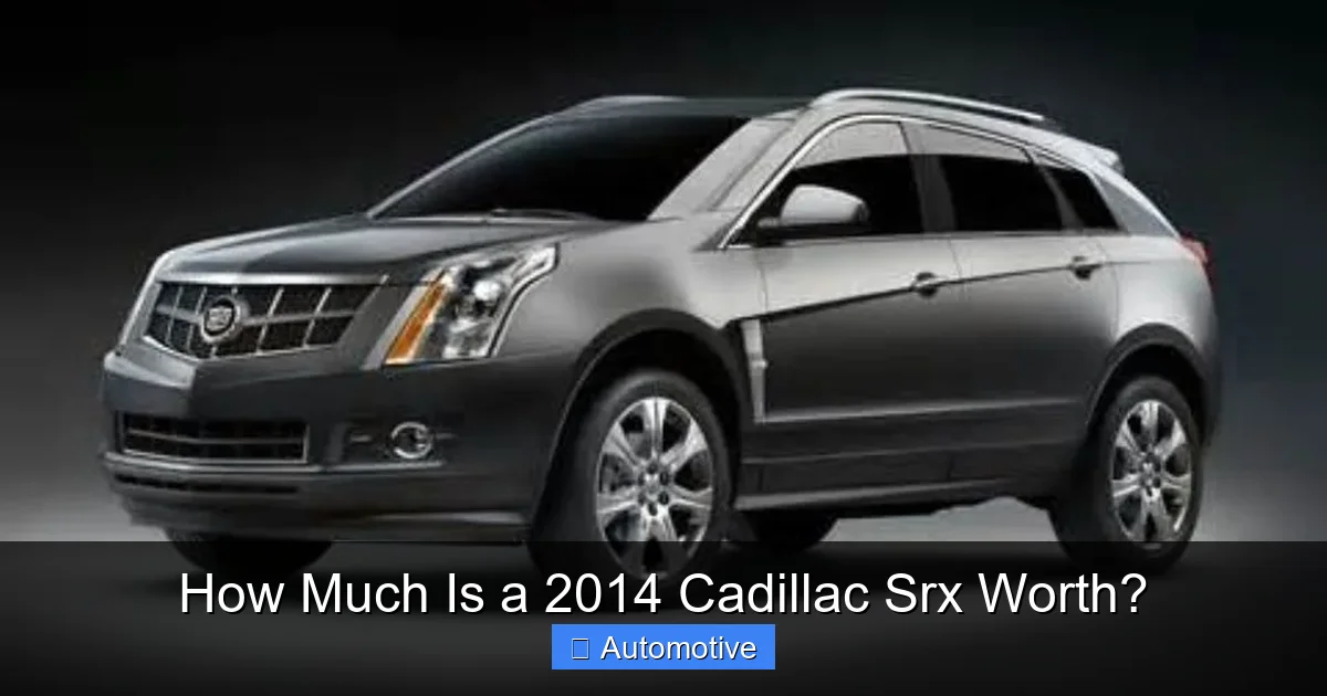 How Much Is a 2014 Cadillac Srx Worth?