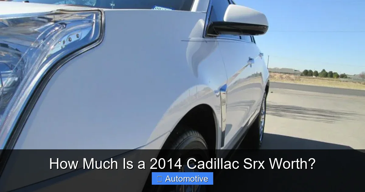 How Much Is a 2014 Cadillac Srx Worth?