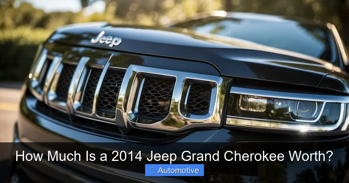 How Much Is a 2014 Jeep Grand Cherokee Worth?