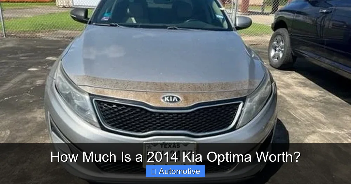 How Much Is a 2014 Kia Optima Worth?