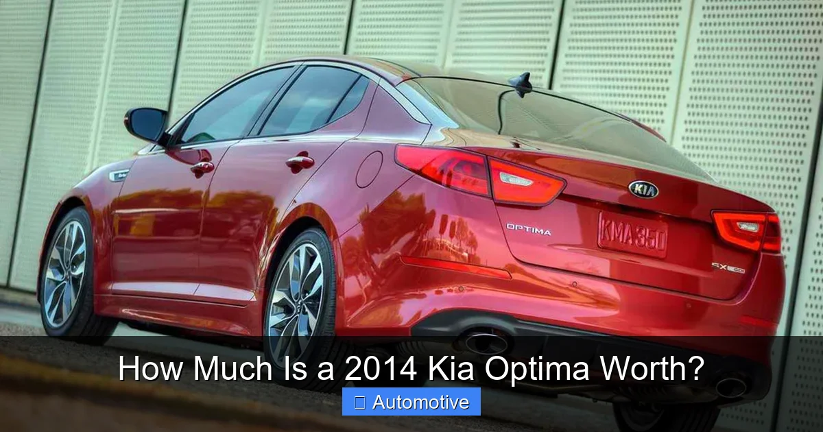 How Much Is a 2014 Kia Optima Worth?