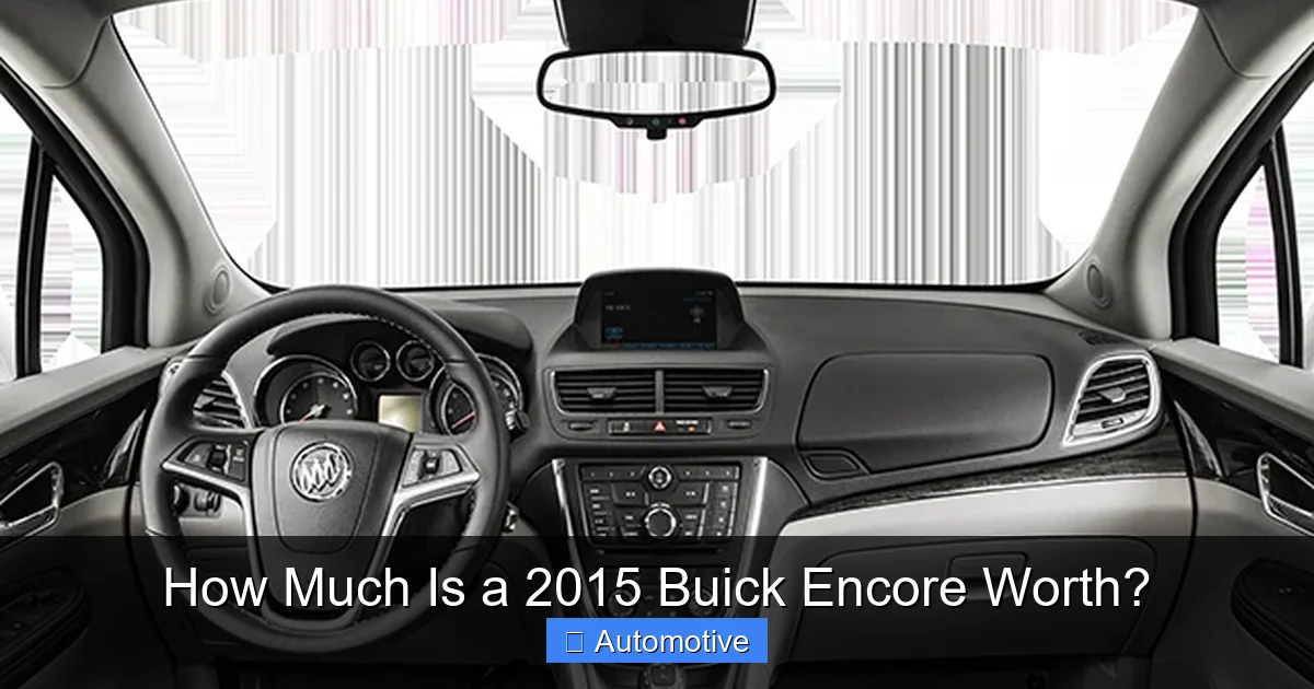 How Much Is a 2015 Buick Encore Worth?