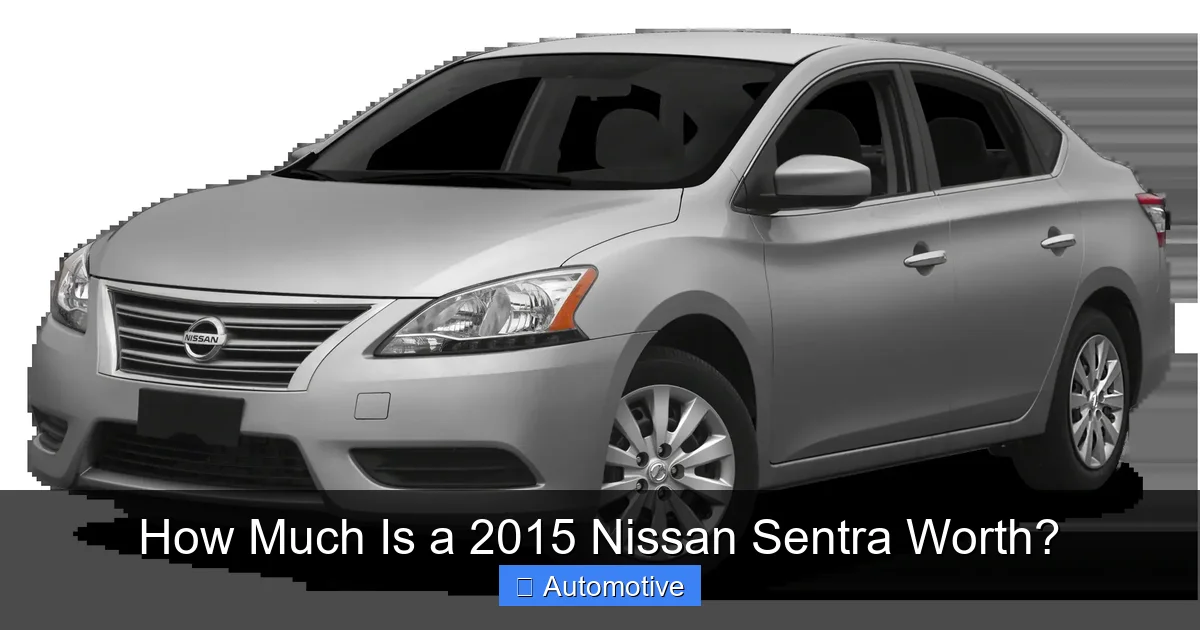 How Much Is a 2015 Nissan Sentra Worth?