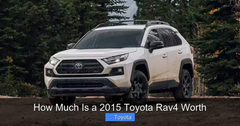 How Much Is a 2015 Toyota Rav4 Worth