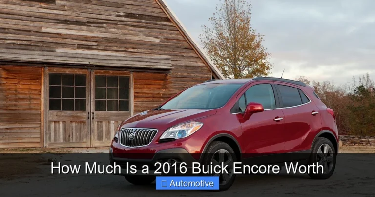 How Much Is a 2016 Buick Encore Worth