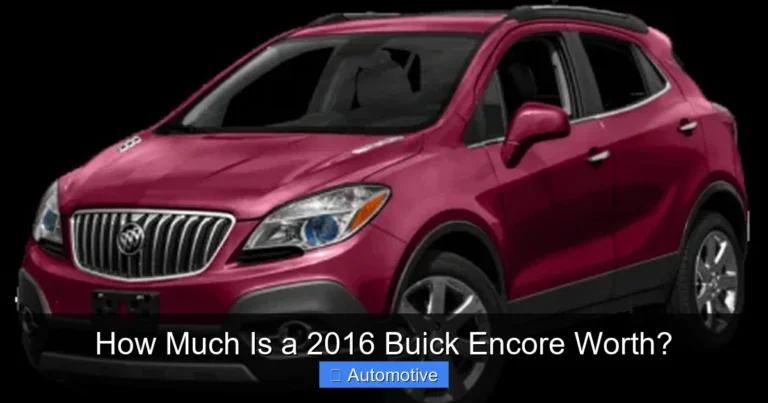 How Much Is a 2016 Buick Encore Worth?