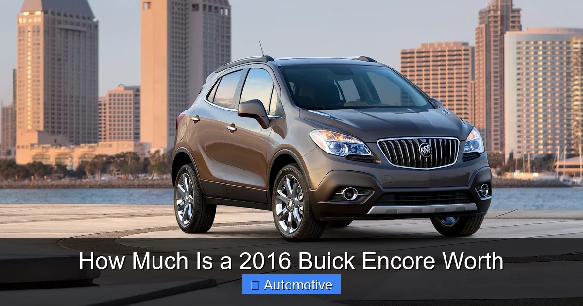 How Much Is a 2016 Buick Encore Worth