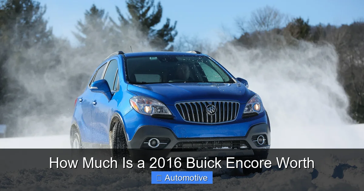 How Much Is a 2016 Buick Encore Worth