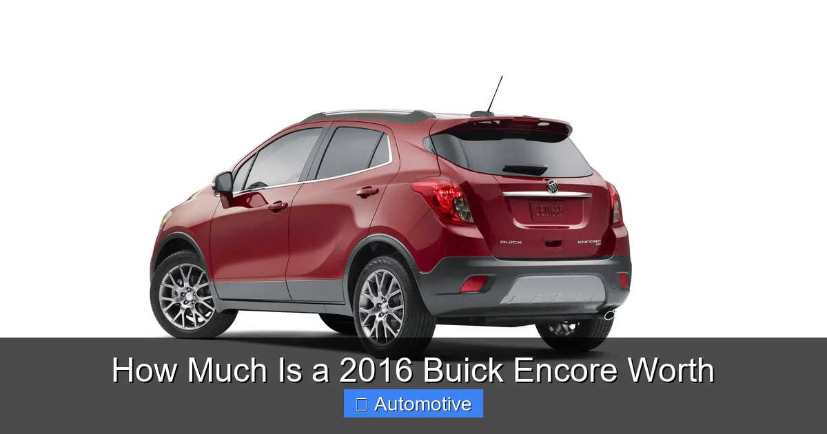 How Much Is a 2016 Buick Encore Worth