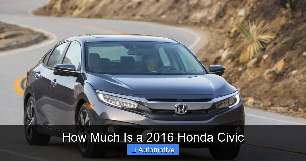 How Much Is a 2016 Honda Civic