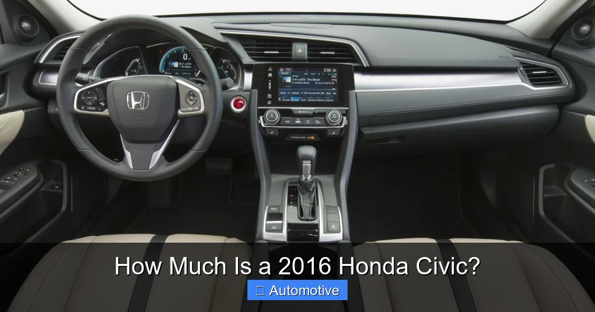 How Much Is a 2016 Honda Civic?
