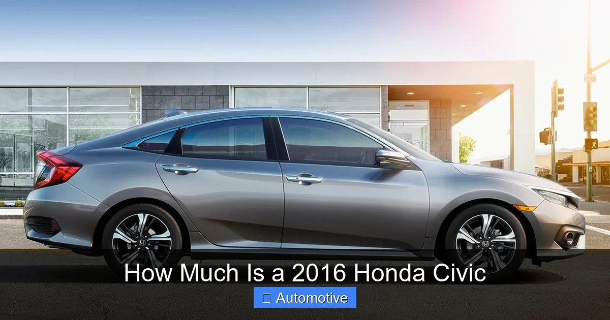 How Much Is a 2016 Honda Civic