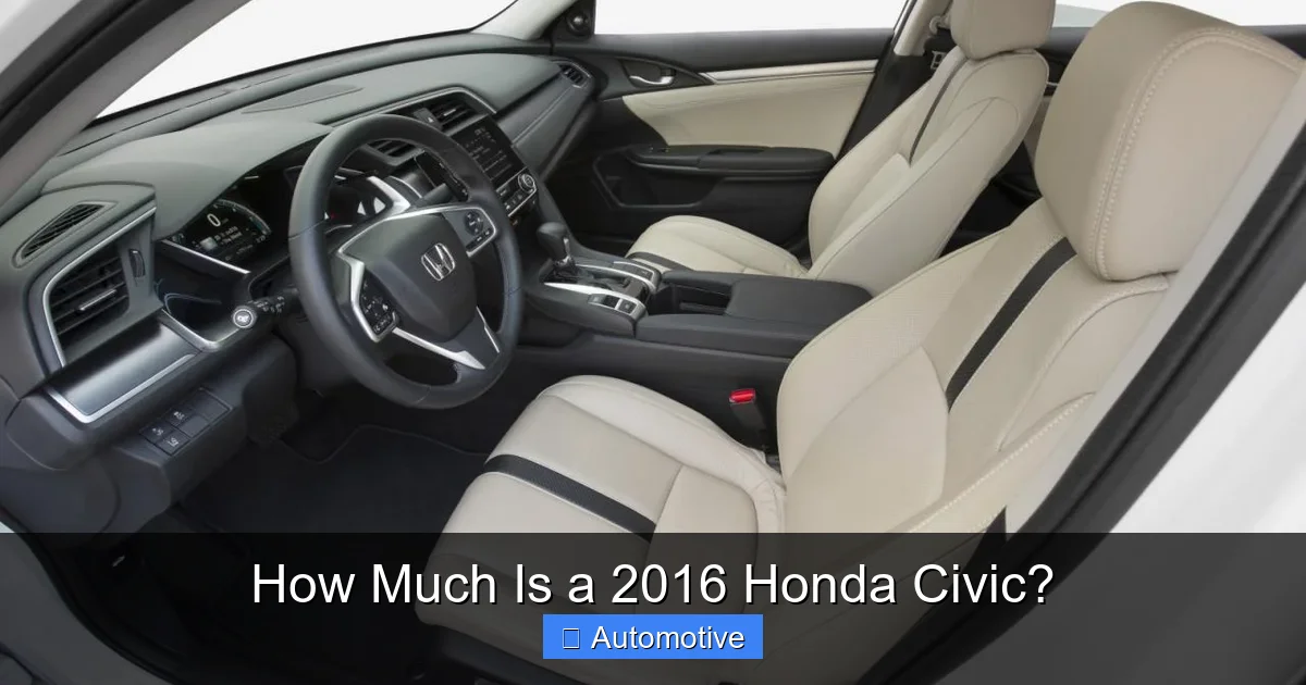 How Much Is a 2016 Honda Civic?