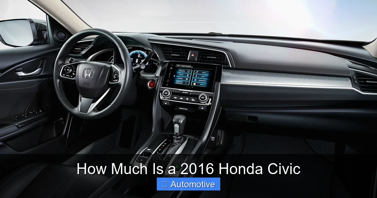 How Much Is a 2016 Honda Civic