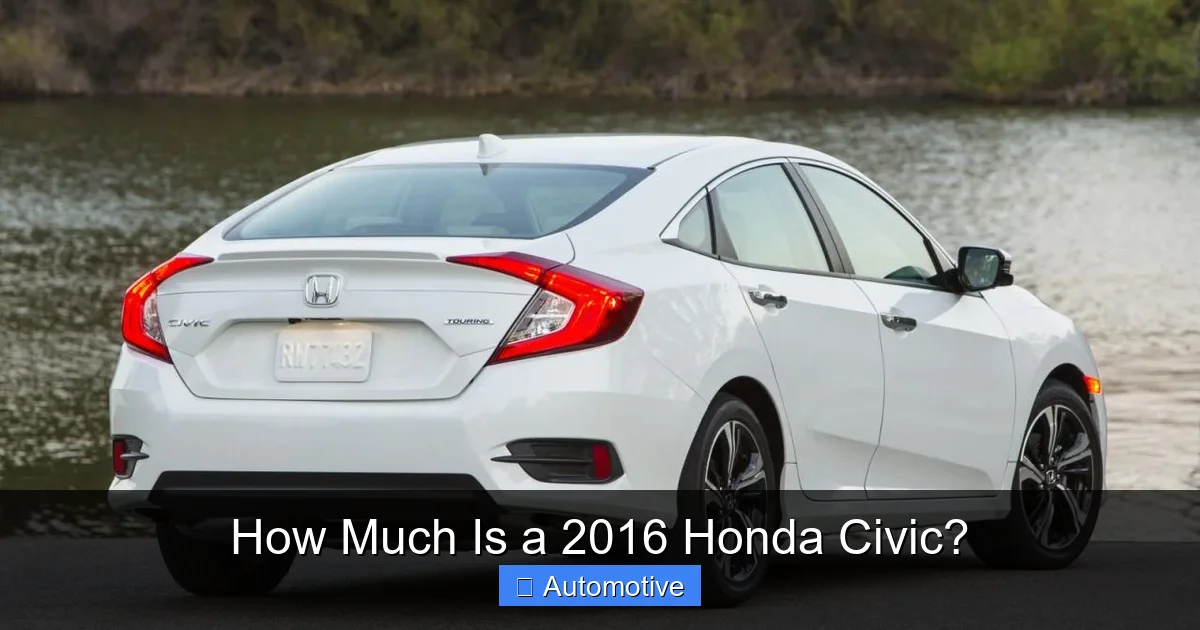 How Much Is a 2016 Honda Civic?