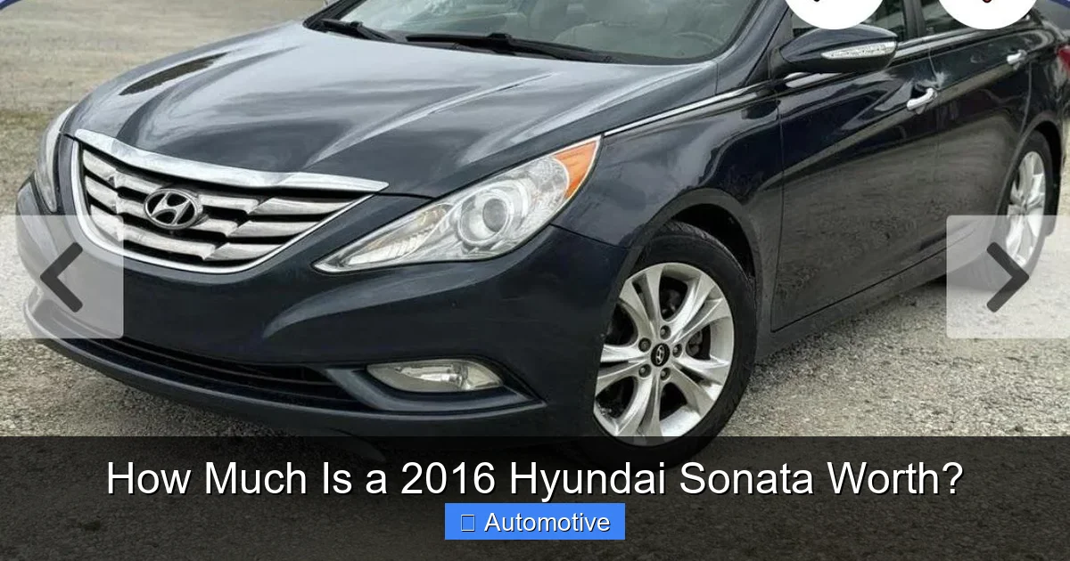 How Much Is a 2016 Hyundai Sonata Worth?