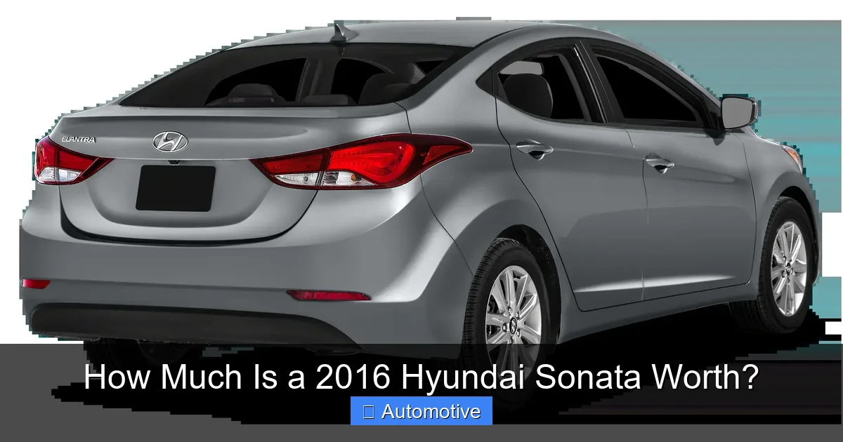 How Much Is a 2016 Hyundai Sonata Worth?