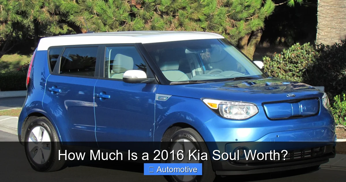 How Much Is a 2016 Kia Soul Worth?