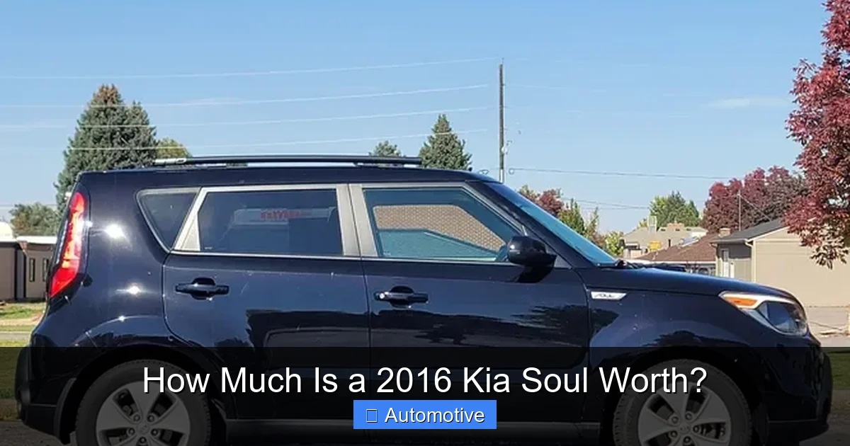 How Much Is a 2016 Kia Soul Worth?