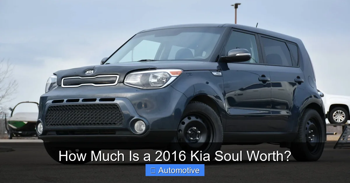 How Much Is a 2016 Kia Soul Worth?