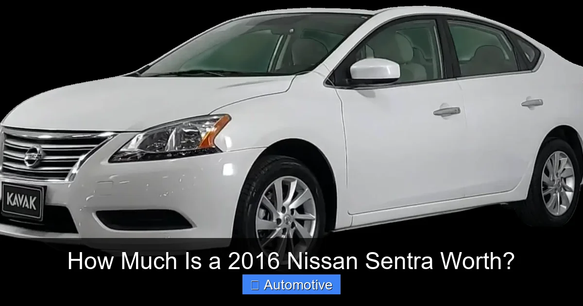How Much Is a 2016 Nissan Sentra Worth?