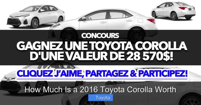 How Much Is a 2016 Toyota Corolla Worth