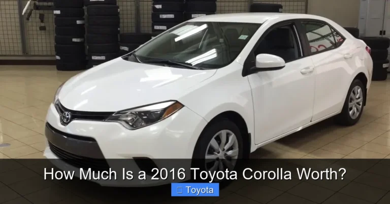 How Much Is a 2016 Toyota Corolla Worth?