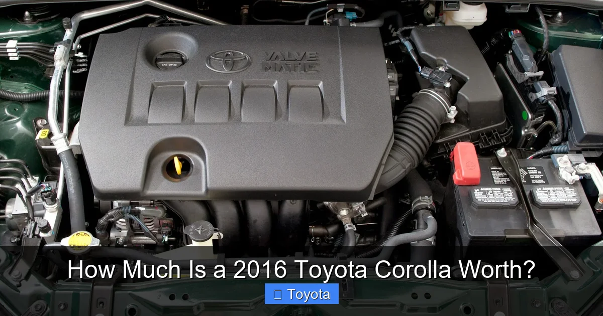 How Much Is a 2016 Toyota Corolla Worth?
