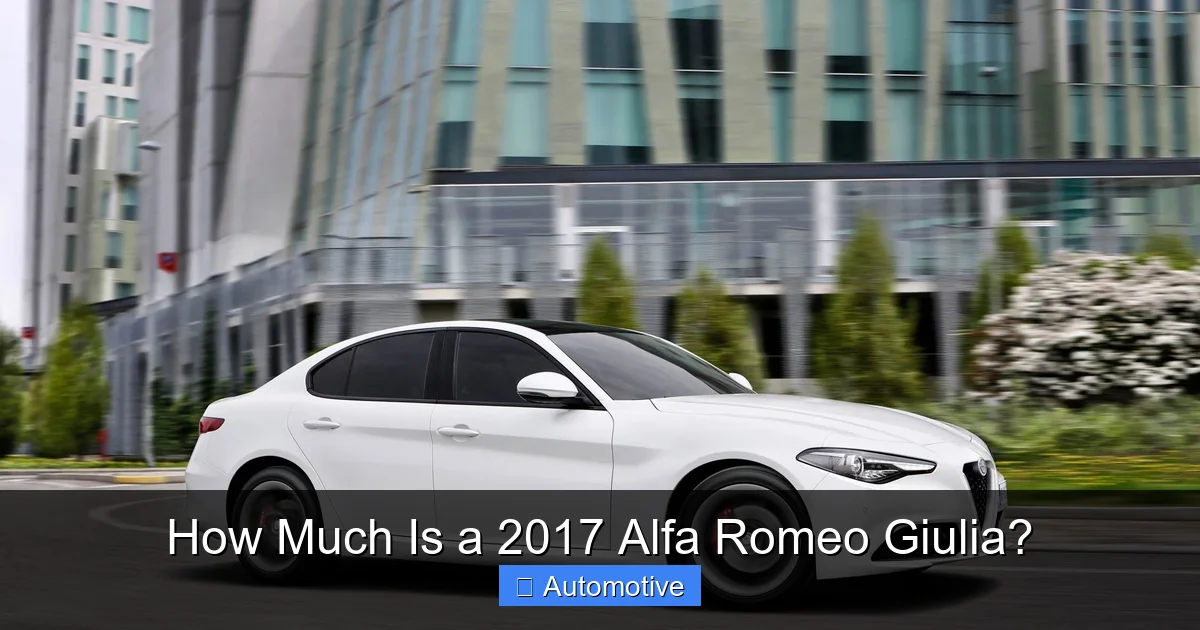 How Much Is a 2017 Alfa Romeo Giulia?