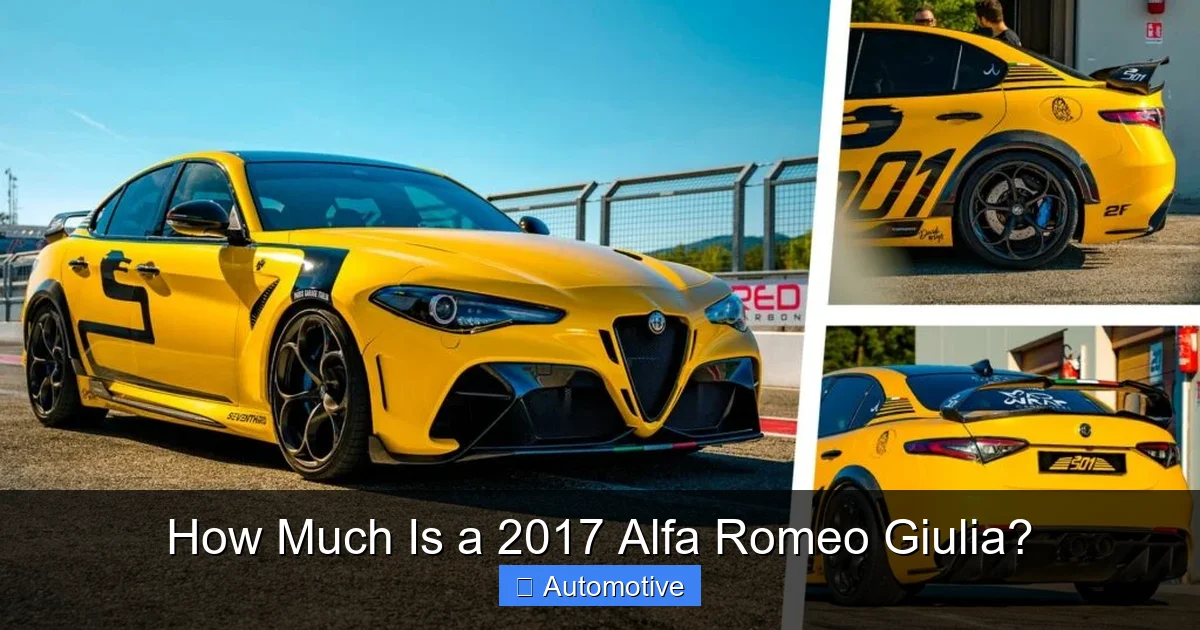 How Much Is a 2017 Alfa Romeo Giulia?