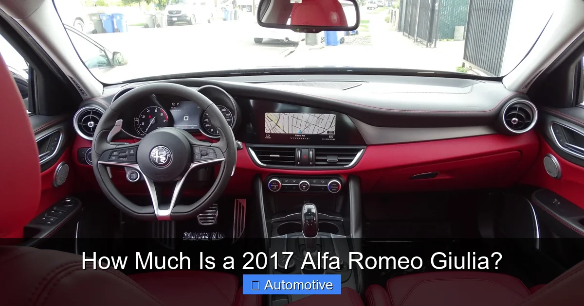 How Much Is a 2017 Alfa Romeo Giulia?