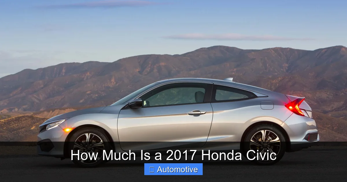 How Much Is a 2017 Honda Civic