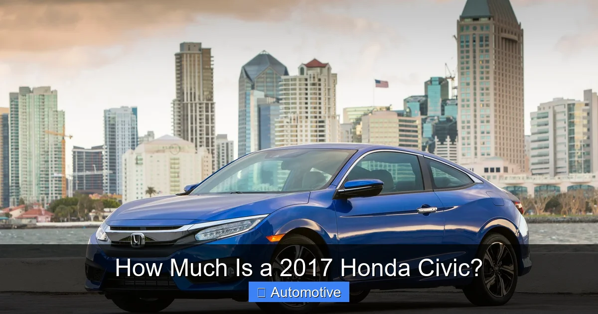 How Much Is a 2017 Honda Civic?