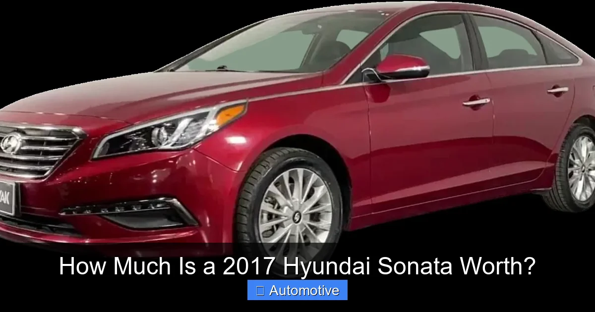 How Much Is a 2017 Hyundai Sonata Worth?