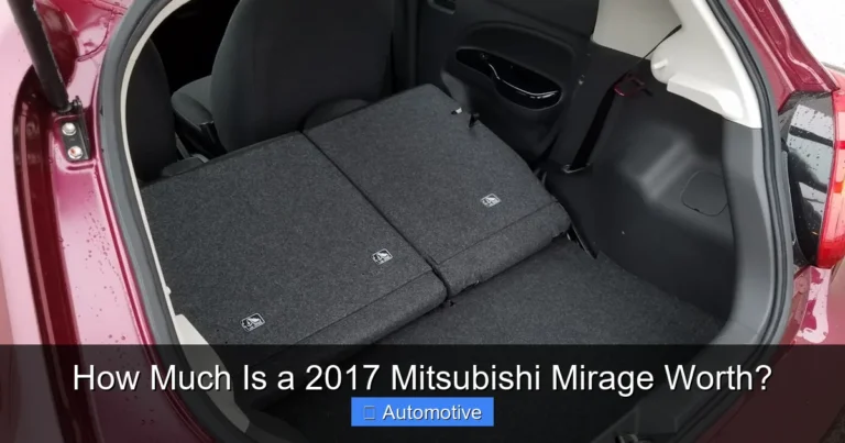 How Much Is a 2017 Mitsubishi Mirage Worth?