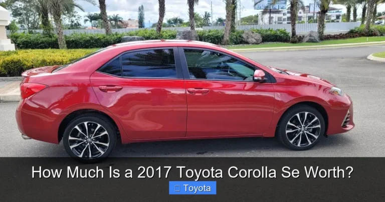 How Much Is a 2017 Toyota Corolla Se Worth?