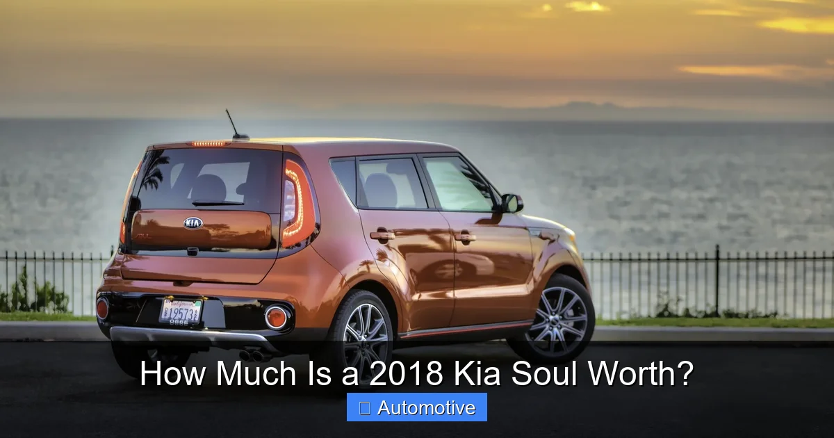 How Much Is a 2018 Kia Soul Worth?