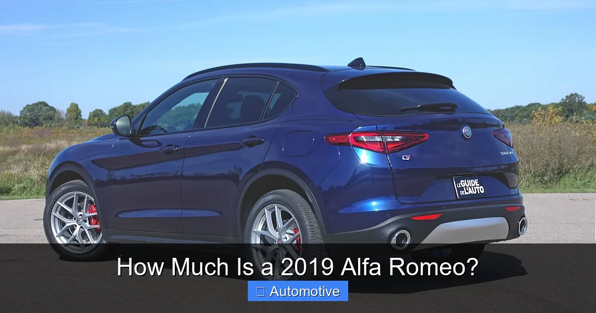 How Much Is a 2019 Alfa Romeo?