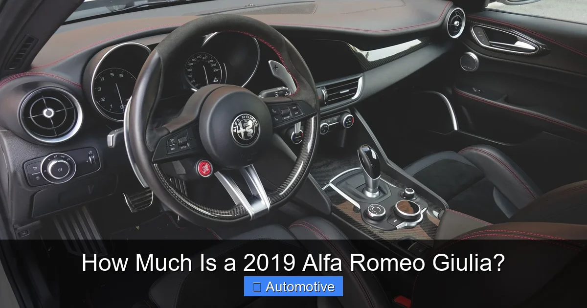 How Much Is a 2019 Alfa Romeo Giulia?