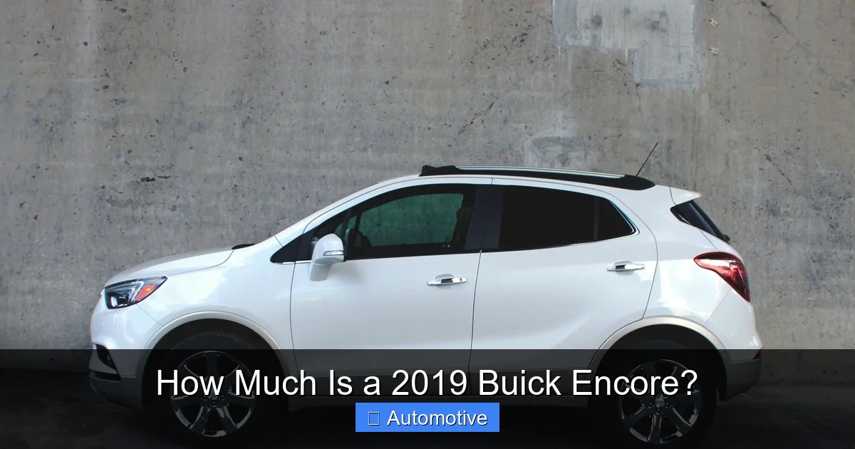 How Much Is a 2019 Buick Encore?