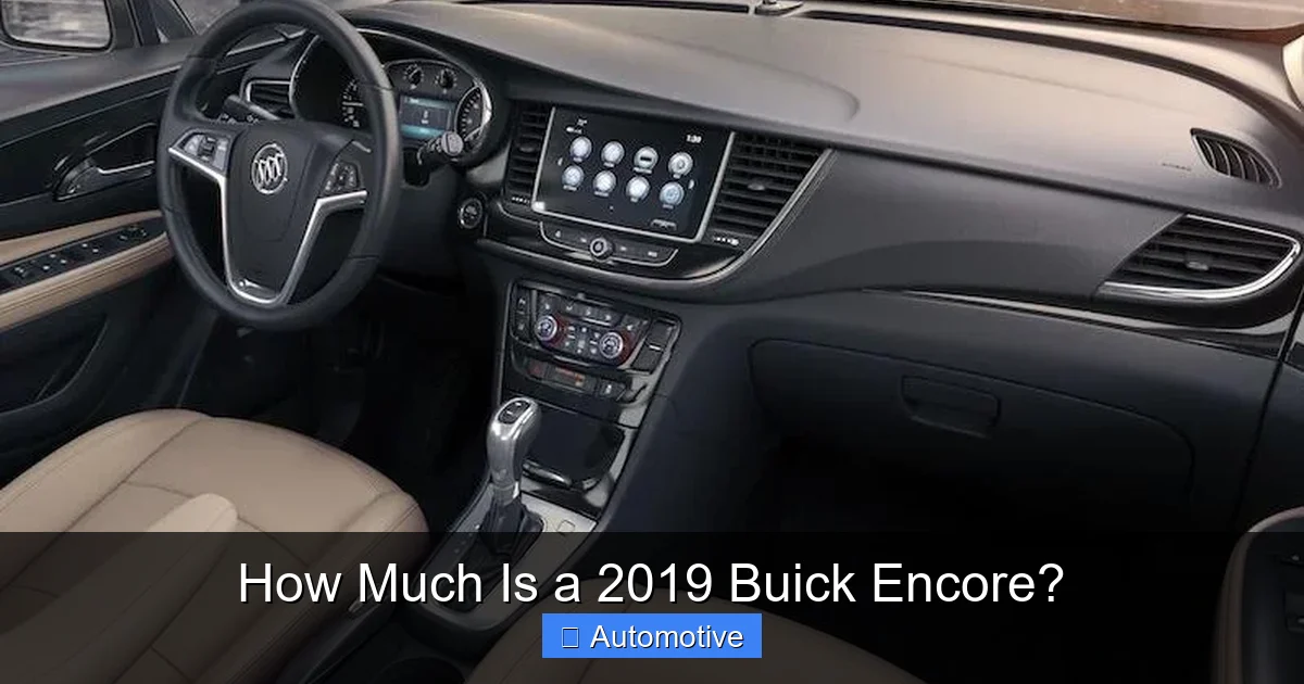 How Much Is a 2019 Buick Encore?