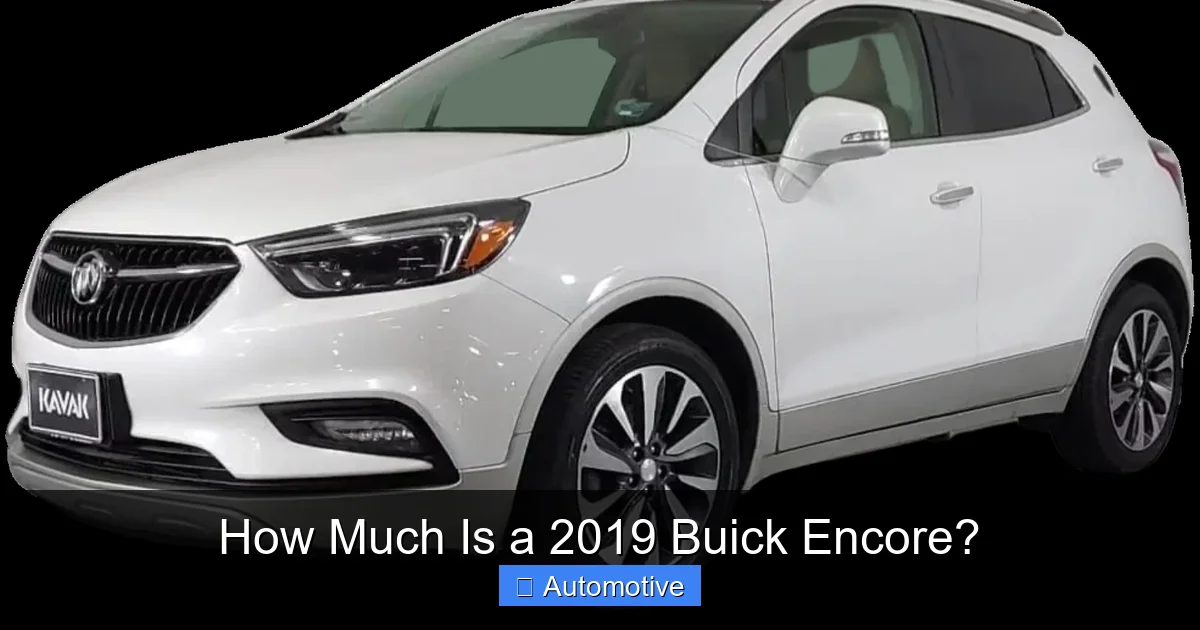 How Much Is a 2019 Buick Encore?