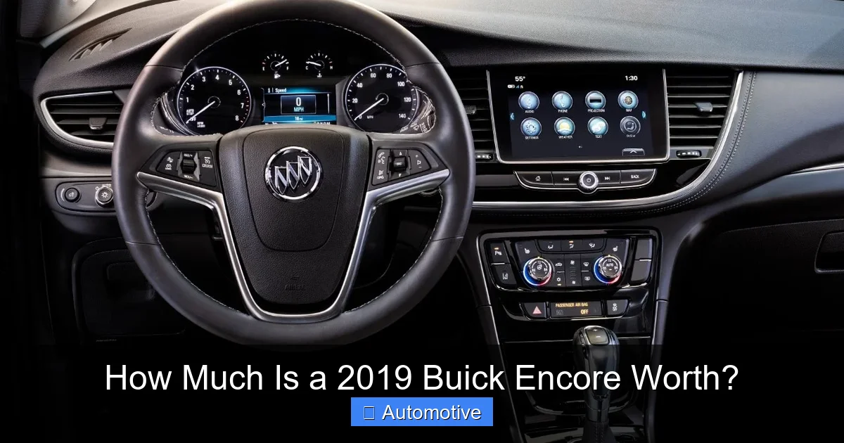How Much Is a 2019 Buick Encore Worth?