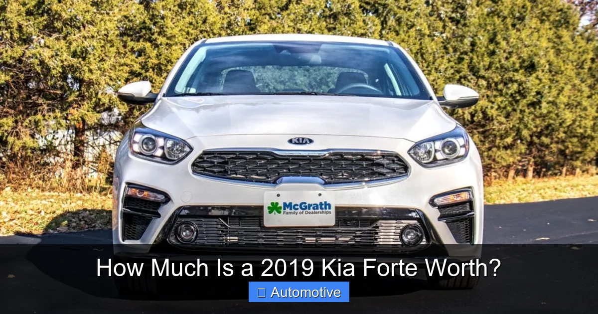 How Much Is a 2019 Kia Forte Worth?
