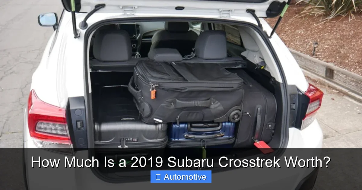 How Much Is a 2019 Subaru Crosstrek Worth?