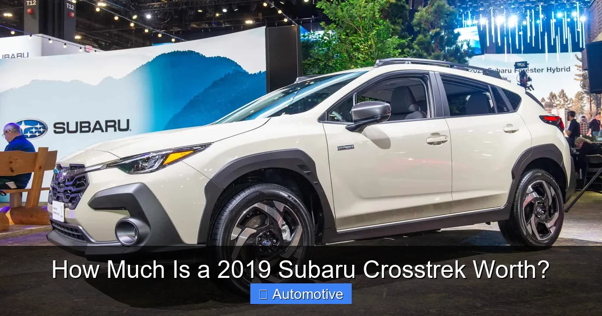 How Much Is a 2019 Subaru Crosstrek Worth?