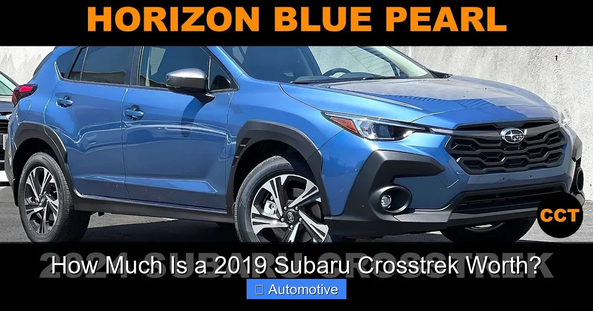 How Much Is a 2019 Subaru Crosstrek Worth?