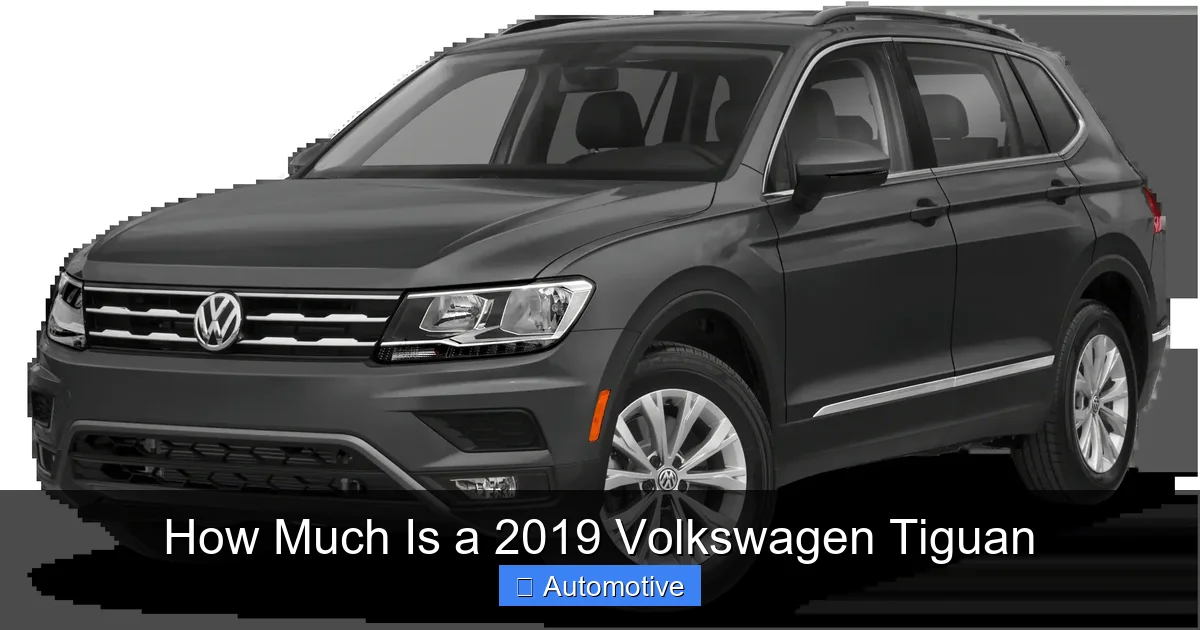 How Much Is a 2019 Volkswagen Tiguan